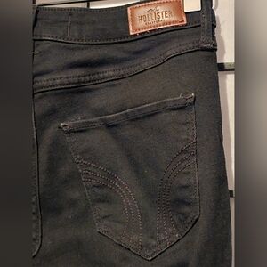Hollister Black Denim High-rise Super Skinny Jeans 1 Short